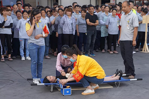 上海滬工2019年上半年消防演習(xí)現(xiàn)場(chǎng)